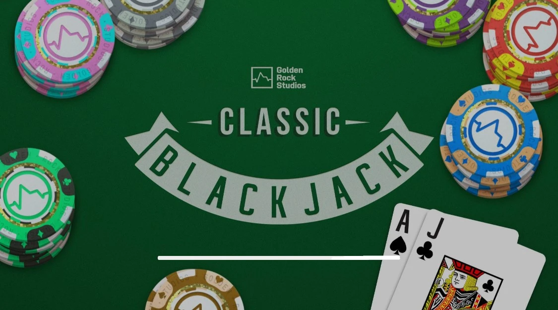 Zrzut ekranu wersji demo klasycznego blackjacka